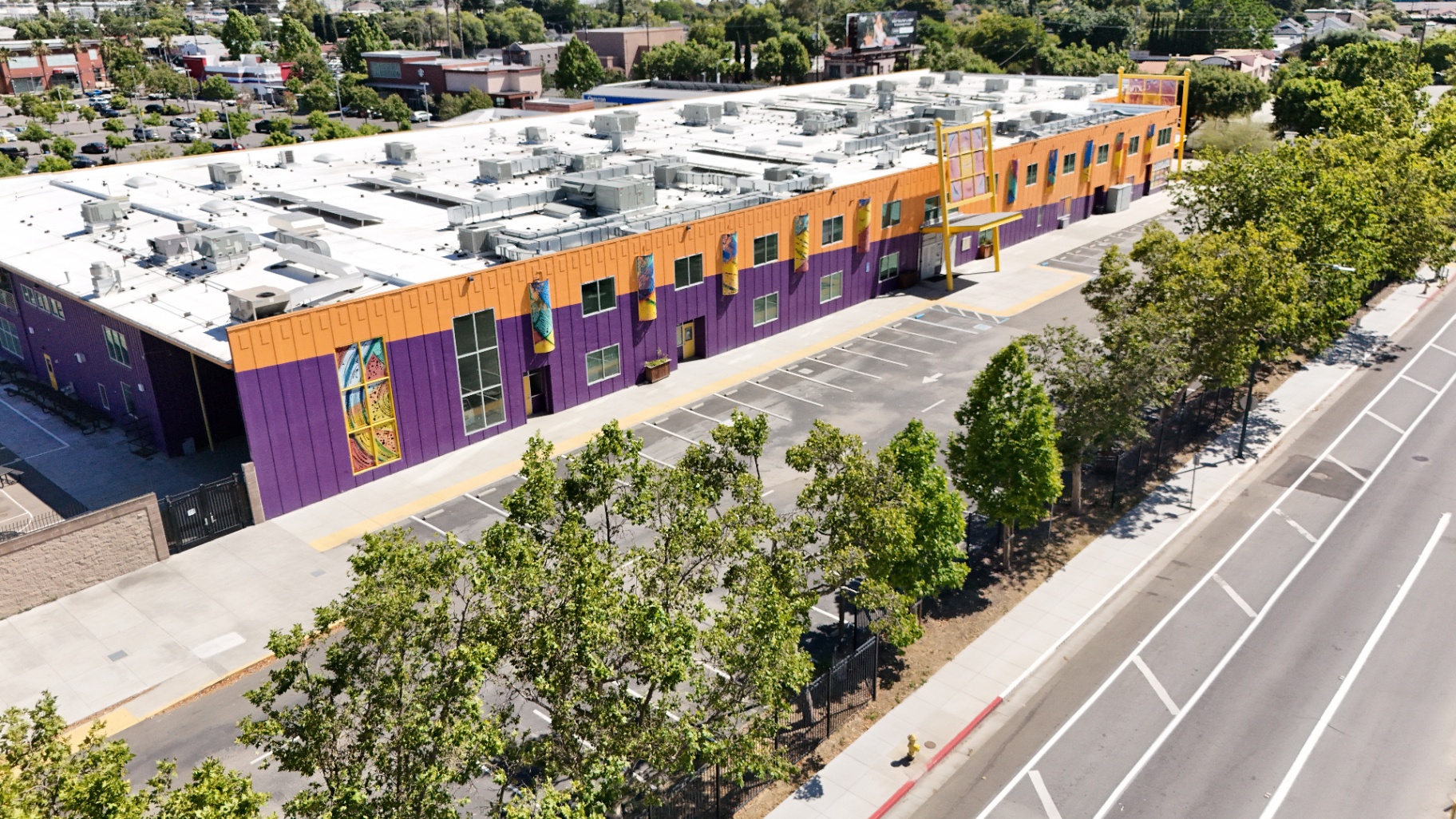 Aerial view of the 123 Let's Go Christian Community Center